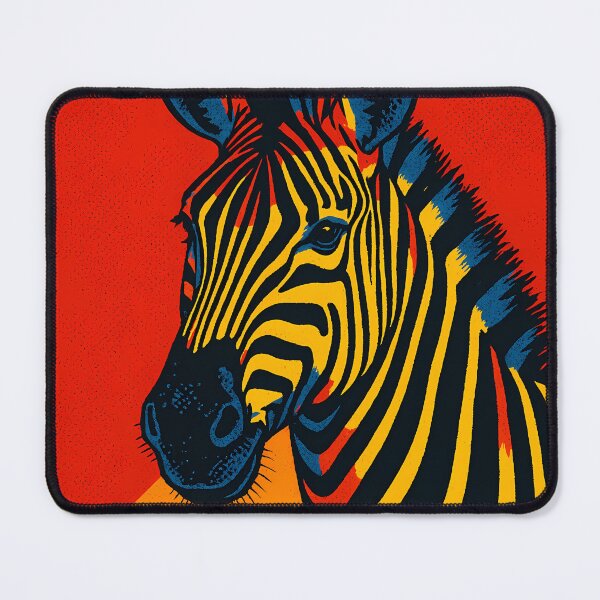Item preview, Retro Pop Art Zebra | Vibrant Striped Animal Illustration | Bold Safari Wildlife Aesthetic Design designed and sold by PaintedPixels01.