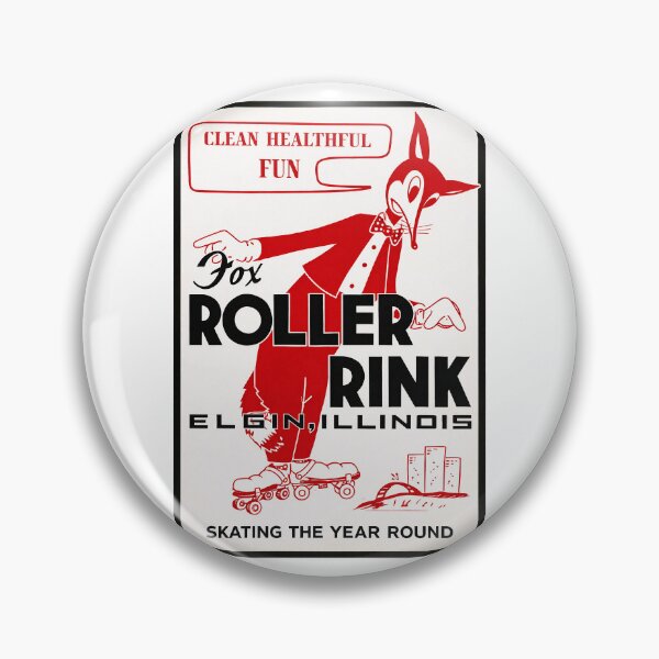 Artikelvorschau, Aufkleberdesign 2 für die Rollschuhbahn „Fox Roller Rink“ in Elgin, Illinois entworfen und verkauft von tislord.