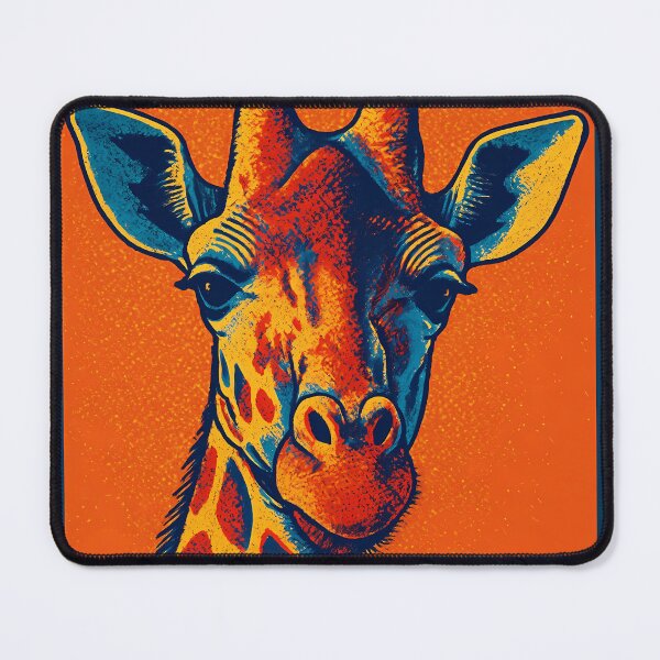 Item preview, Retro Pop Art Giraffe | Vibrant Tall Safari Animal Illustration | Bold African Wildlife Aesthetic Design designed and sold by PaintedPixels01.