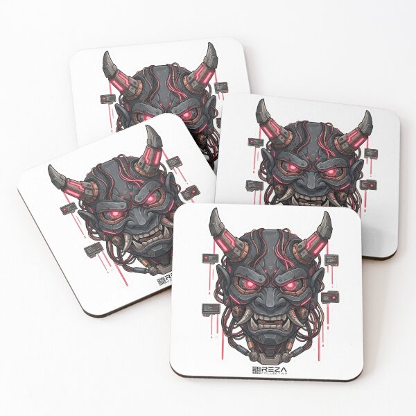 Item preview, Cybernetic Oni: Futuristic Japanese Samurai Mask designed and sold by RickyStick.