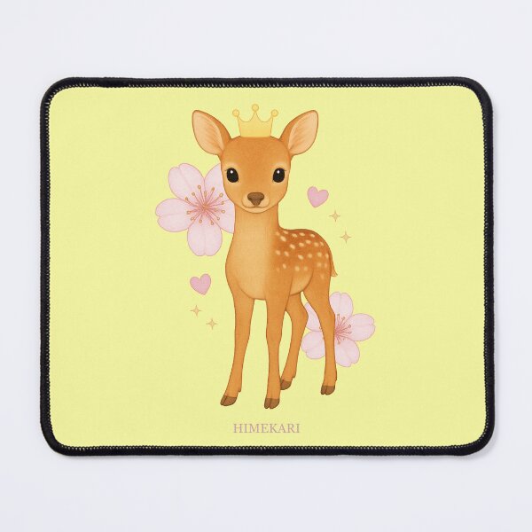 Item preview, Deer with Cherry Blossoms - Solid Cream designed and sold by HIMEKARI.