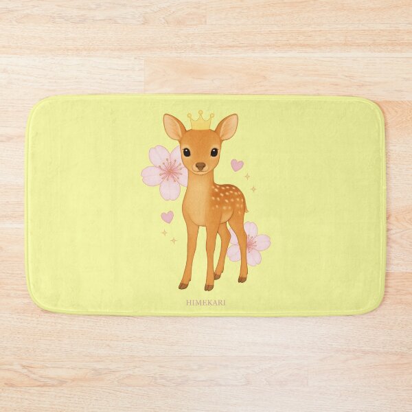 Item preview, Deer with Cherry Blossoms - Solid Cream designed and sold by HIMEKARI.