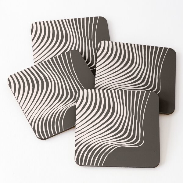 Item preview, Gentle Night – Flowing Dark Abstract Line Pattern, Cozy Minimal Aesthetic designed and sold by Helmina Groper.