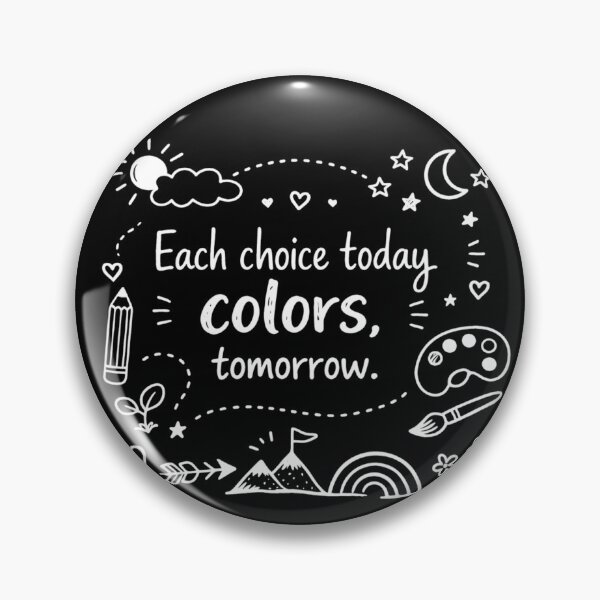 Item preview, COLORS OF TOMORROW DOODLE QUOTE – DARK EDITION designed and sold by PAS.