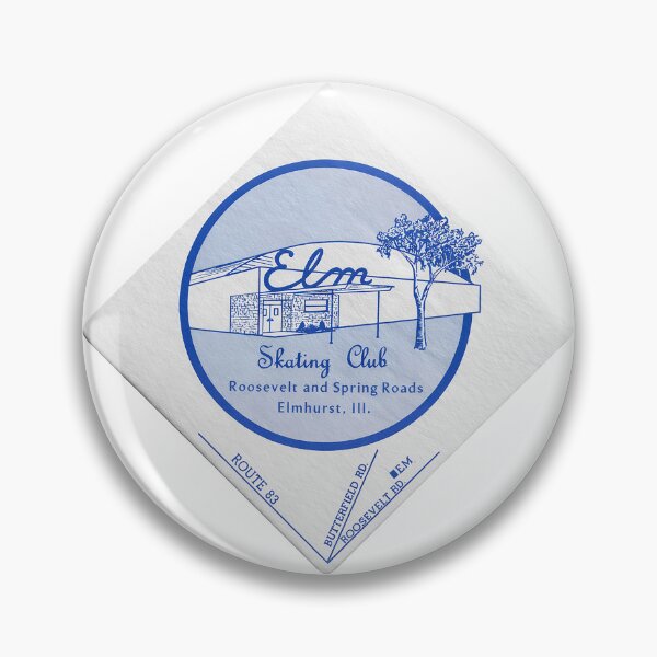 Item preview, Elm Skating Club Elmhurst Illinois Roller Skating Rink Sticker Decal Label designed and sold by tislord.