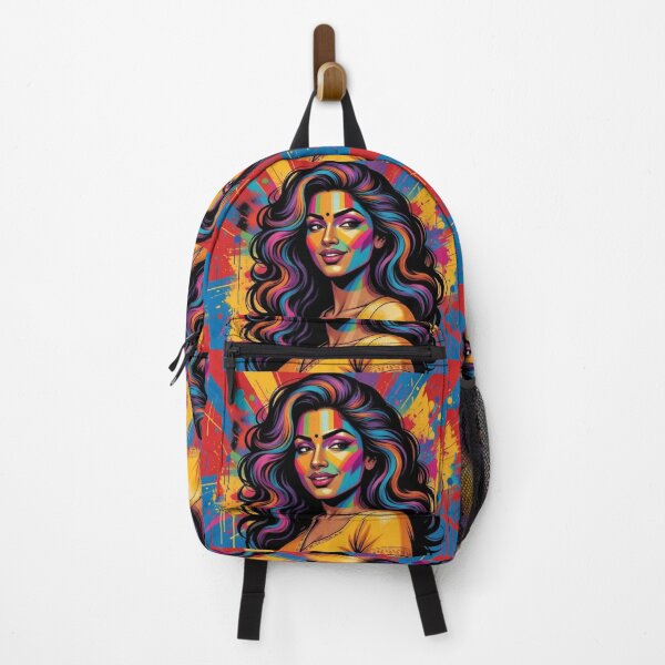 Item preview, Sassy Indian Woman Pop Art. Colorful Portrait, Bring Your Sassy Retro Vibe... designed and sold by Moonrock Design.