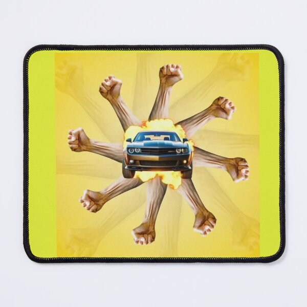 Item preview, Explosive Muscle Car Power Fist Burst – Bold Street Racing Strength Art Print for Car Enthusiasts & Fighters designed and sold by zohocreations.