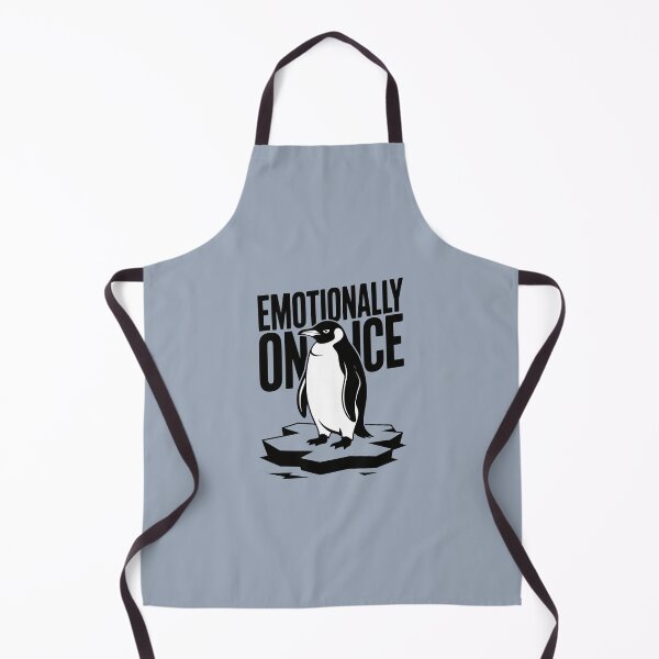 Item preview, Emotionally on Ice Funny Penguin Mental Health Quote designed and sold by MavtM.