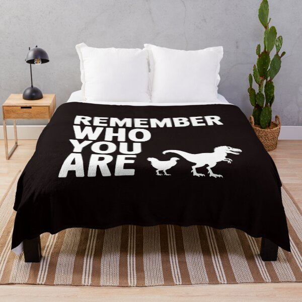 Item preview, Remember Who You Are Chicken – Inspirational Funny Dinosaur Saying designed and sold by Redgiant87x.