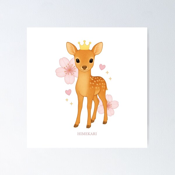 Item preview, Fawn with Cherry Blossoms - Transparent designed and sold by HIMEKARI.