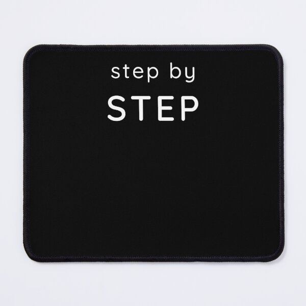 Item preview, Step by Step – Minimal Motivation Typography Design designed and sold by Lynn Creates.