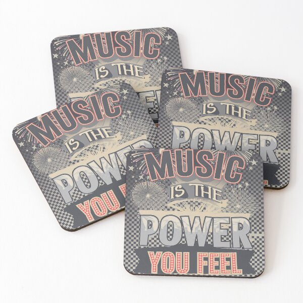 Item preview, Music Is the Power You Feel –  Music Quote designed and sold by Art-Arcade6.