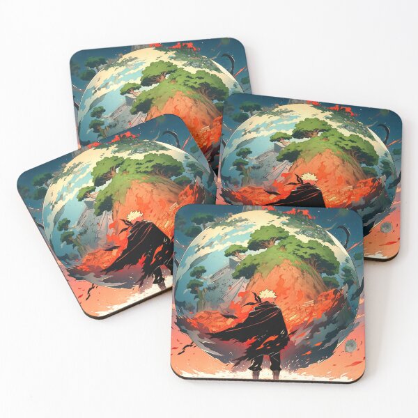 Item preview, Apocalyptic Anime Hero Facing Burning World designed and sold by SirynStudios.