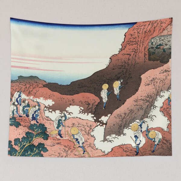 Item preview, Climbing on Fuji - Katsushika Hokusai designed and sold by themasters.