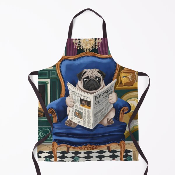 Item preview, Dog with a newspaper. designed and sold by MyHappyArtShop.
