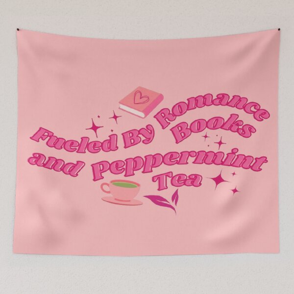 Item preview, Fueled By Romance Books & Peppermint Tea  designed and sold by CDPrintsDesigns.