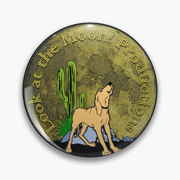 Item preview, Look at the Moon Productions Logo designed and sold by Lonesome Dog Art.