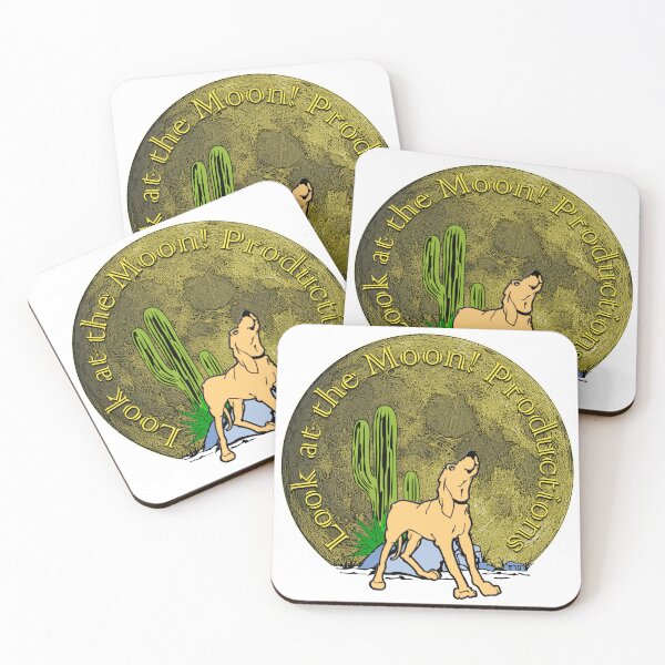 Item preview, Look at the Moon Productions Logo designed and sold by Lonesome Dog Art.