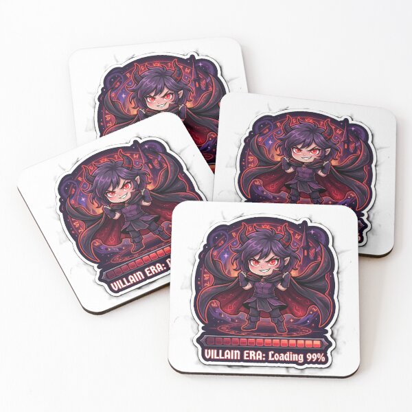 Item preview, Villain Era Loading 99 Percent Sticker | Funny  Dark Sarcastic Anime Chibi RPG Gaming Humor Sticker designed and sold by ChaosAndChill.