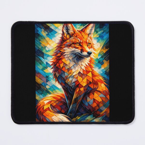 Item preview, Vibrant Geometric Fox designed and sold by cuprum.