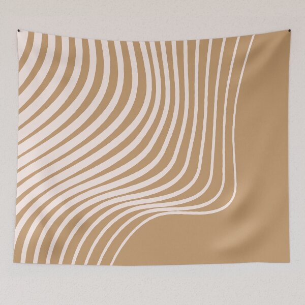 Item preview, Soft Sand – Warm Earth Tone Abstract Line Pattern, Organic Minimal Aesthetic designed and sold by Helmina Groper.