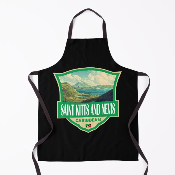 Item preview, Saint Kitts and Nevis Illustration Retro Badge designed and sold by KrisSidDesigns.