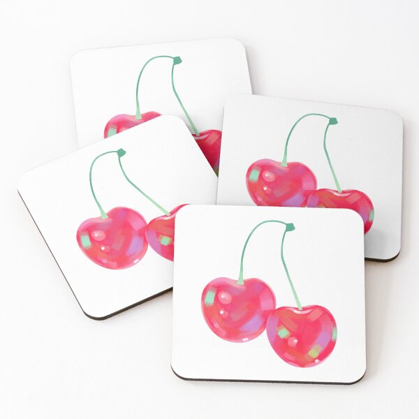 Item preview, Glossy twin cherries designed and sold by Aalia-369.
