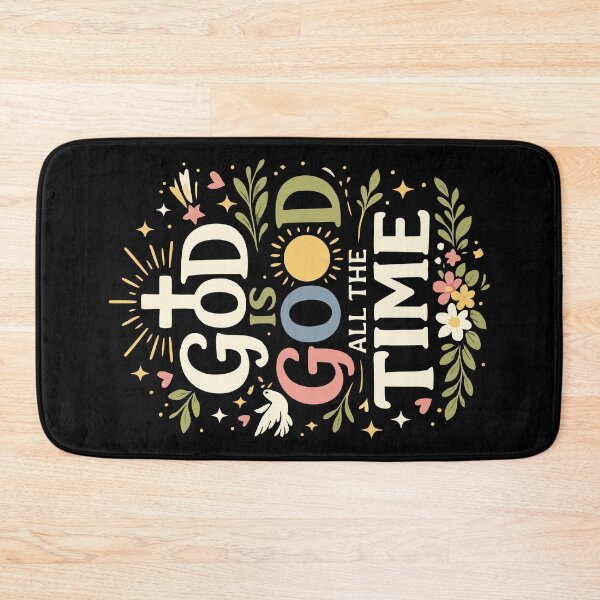 Item preview, God Is Good All The Time Christian Faith Quote designed and sold by HandicraftArt.
