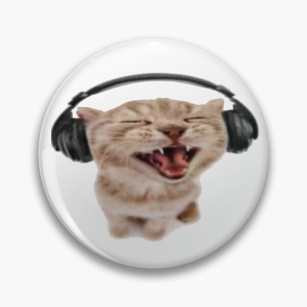 Item preview, Cat with Headphones Meme designed and sold by ladybug333.