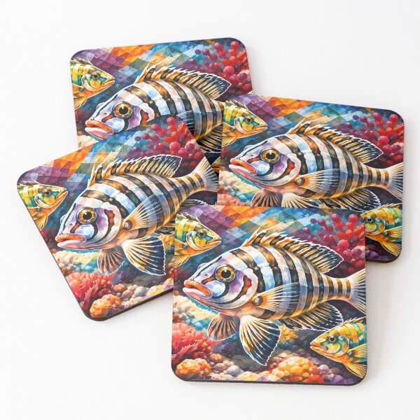 Item preview, Vibrant Underwater Fish Scene designed and sold by cuprum.