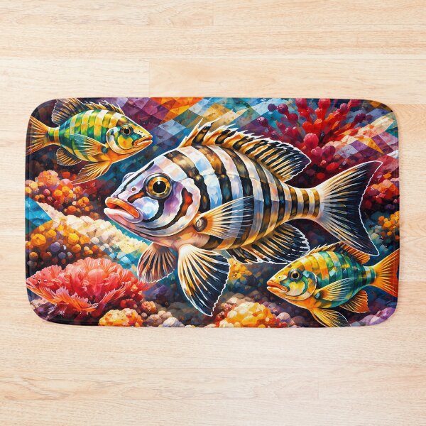 Item preview, Vibrant Underwater Fish Scene designed and sold by cuprum.
