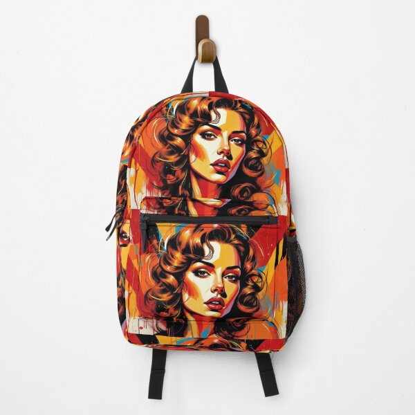 Item preview, Sassy Brunette Woman Pop Art. Colorful Portrait, Bring Your Sassy Retro Vibe... designed and sold by Moonrock Design.
