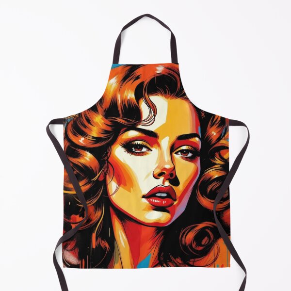 Item preview, Sassy Brunette Woman Pop Art. Colorful Portrait, Bring Your Sassy Retro Vibe... designed and sold by Moonrock Design.