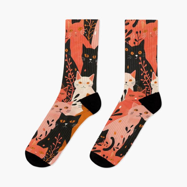 Item preview, Floral Cat Pattern designed and sold by xiao xuans.