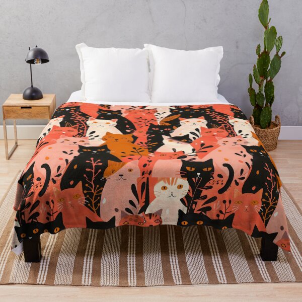 Item preview, Floral Cat Pattern designed and sold by xiao xuans.