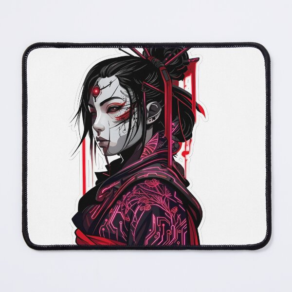 Item preview, Cyberpunk Geisha: Futuristic Neo-Tokyo Female Samurai Art designed and sold by RickyStick.