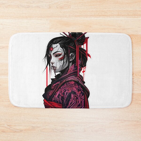 Item preview, ​Cyberpunk Geisha: Futuristic Neo-Tokyo Female Samurai Art designed and sold by RickyStick.