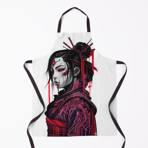 Item preview, Cyberpunk Geisha: Futuristic Neo-Tokyo Female Samurai Art designed and sold by RickyStick.