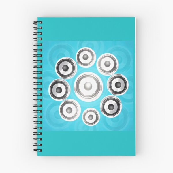 Item preview, Chrome Speaker Woofer Pattern – Cool Blue Bass Sound System Art Print for Music & Audio Enthusiasts designed and sold by zohocreations.