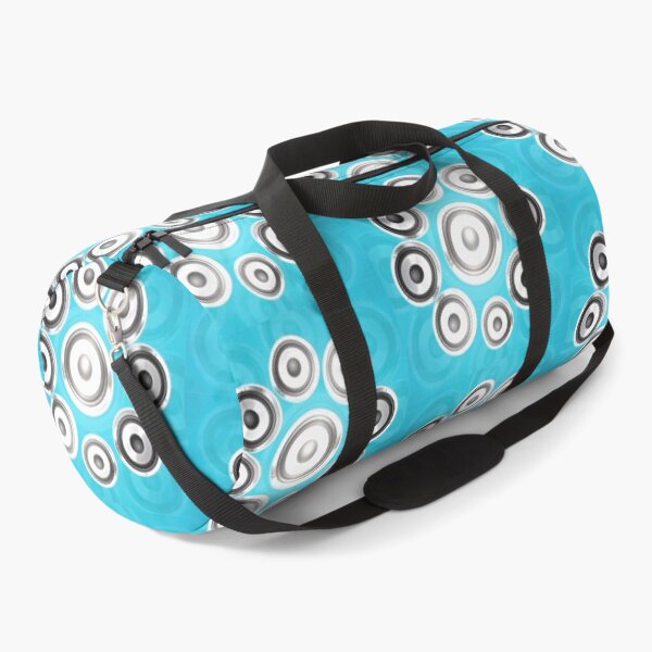 Item preview, Chrome Speaker Woofer Pattern – Cool Blue Bass Sound System Art Print for Music & Audio Enthusiasts designed and sold by zohocreations.