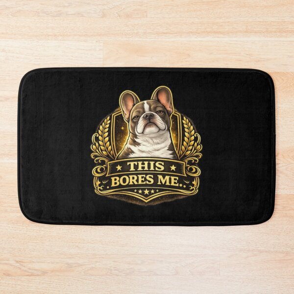 Item preview, French Bulldog Luxury Crest – This Bores Me Elegant Sarcastic Frenchie Design designed and sold by Frenchie Fever.