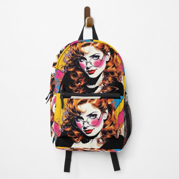 Item preview, Sassy Red Head Woman Pop Art. Colorful Portrait, Bring Your Sassy Retro Vibe... designed and sold by Moonrock Design.