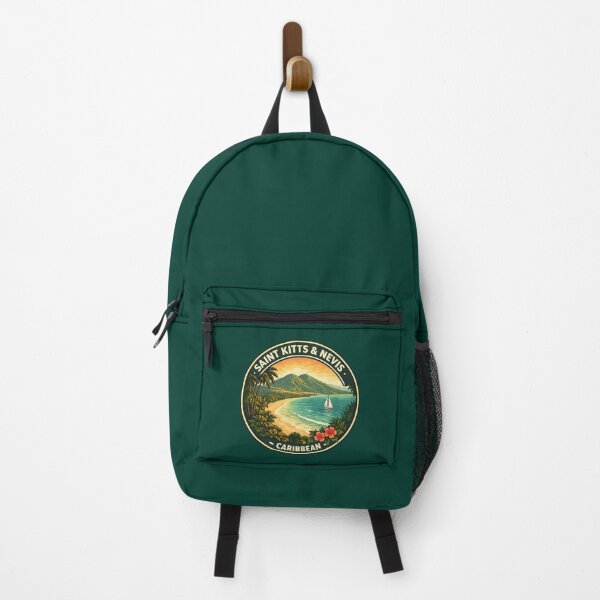 Item preview, Saint Kitts and Nevis Illustration Travel Art Badge designed and sold by KrisSidDesigns.