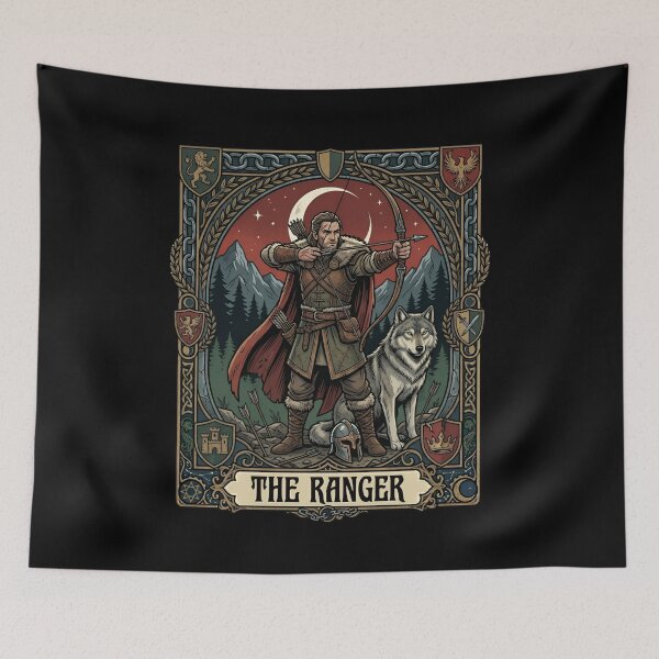 Item preview, The Ranger Tarot Card Fantasy Tabletop RPG Art designed and sold by Fenay Designs.