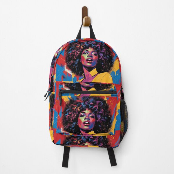 Item preview, Sassy Afro Black Woman Pop Art. Colorful Portrait, Bring Your Sassy Retro Vibe... designed and sold by Moonrock Design.