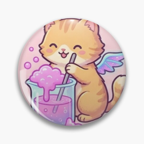 Item preview, Cute Kawaii Bakeneko Kittens Chemistry Lab & Magic Potions Pattern designed and sold by InnerwayStudio.