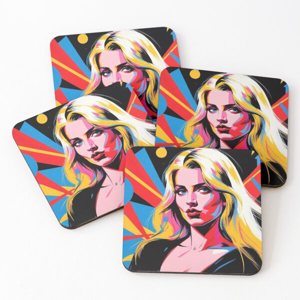 Item preview, Sassy Blonde Woman Pop Art. Colorful Portrait, Bring Your Sassy Retro Vibe... designed and sold by Moonrock Design.