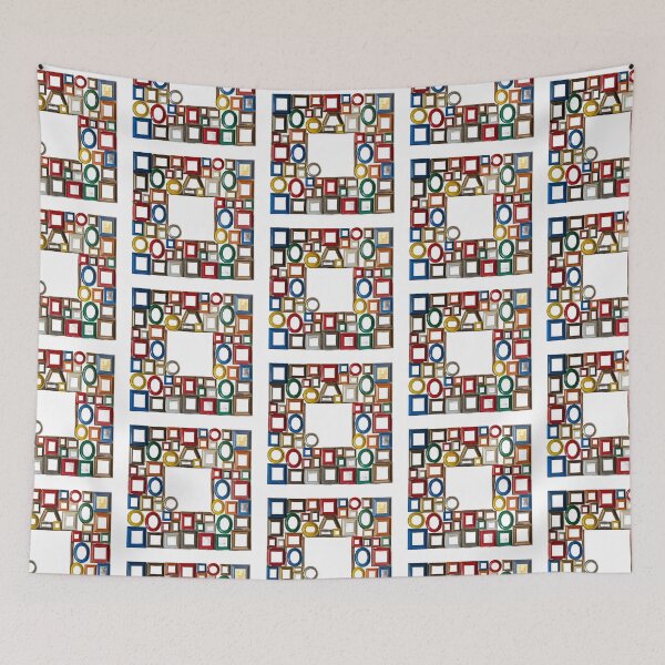 Item preview, Big Frame Made of Small Frames – Geometric Composition designed and sold by Les-Ink-Studio.