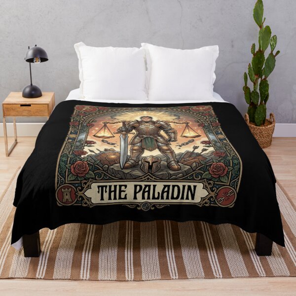 Item preview, The Paladin Tarot Card Fantasy Tabletop RPG Art designed and sold by Fenay Designs.