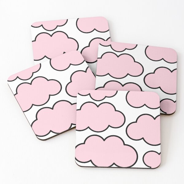 Item preview, Baby Pink Clouds in a White Sky - Comic Style designed and sold by GemsAnatomy.
